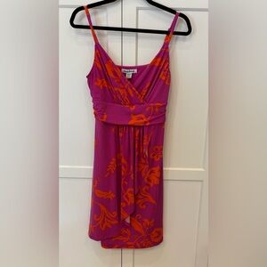 Tommy Bahama Sundress Pink Orange Adjustable Straps Cruise wear Vacation Dress